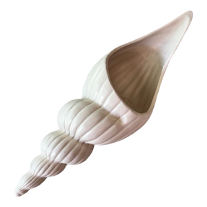 1981 Fitz and Floyd Large Ceramic Conch Shell Planter - Japan