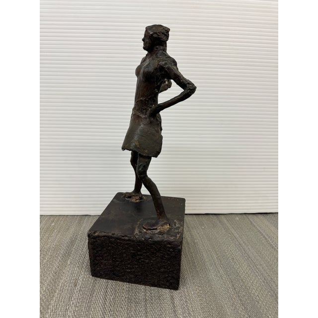 Late 20th Century Bronze Female Figural Sculpture, Late 20th Century For Sale - Image 5 of 12