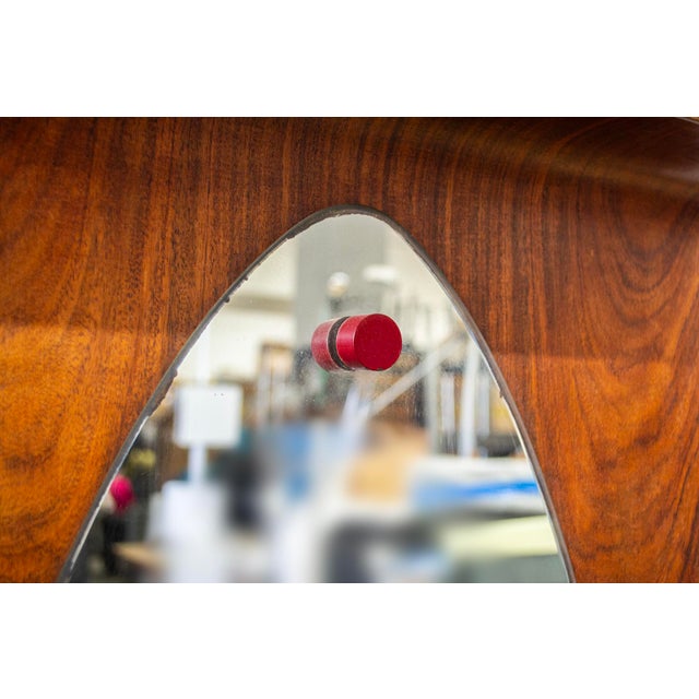 Oval Mirror by Franco Campo & Carlo Graffi for Home, 1950s For Sale - Image 4 of 5