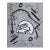 The Mechanics of Man - Abstract Figurative Mixed Media Skull Artwork on Canvas by Soren Grau For Sale