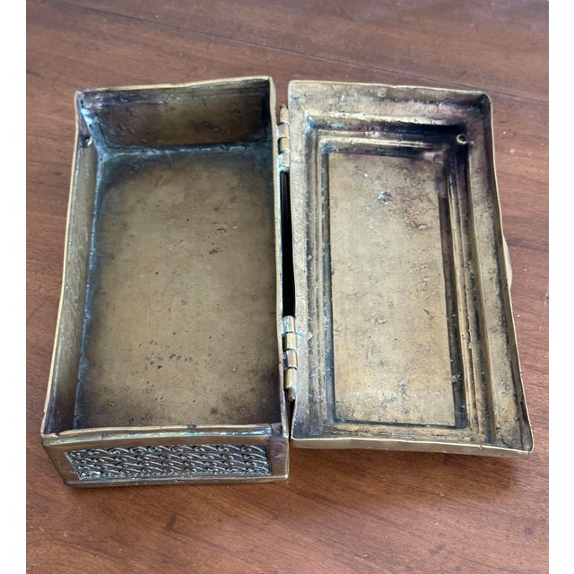 Metal Antique Brass Betel Box - Decorative Box For Sale - Image 7 of 9