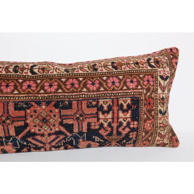 Decorative Lumbar Cushion – Vintage Rug Style Throw Pillow -16'' X 38'' For Sale In Tampa - Image 6 of 12