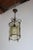 Vintage Brass and Textured Glass Pendant Lantern, France, 1950s For Sale - Image 4 of 13