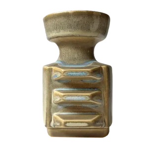 Ridged Danish Ceramic Vase by Einar Johansen for Søholm, 1960s