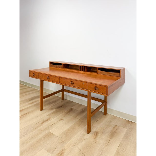 This extraordinary vintage Peter Lovig Nielsen mid-century modern desk is one of the most significant and collectible...