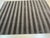A hand-knotted wool rug, made in India and measuring 4' x 6'. Geometric drawing - repeating motifs held inside strong...