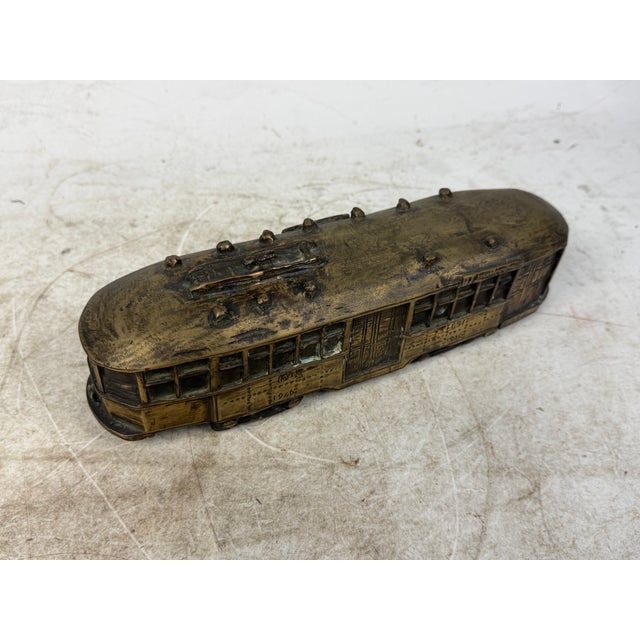 Bronze San Francisco Cable Car Sculpture Reproduction, 1960s For Sale - Image 12 of 13