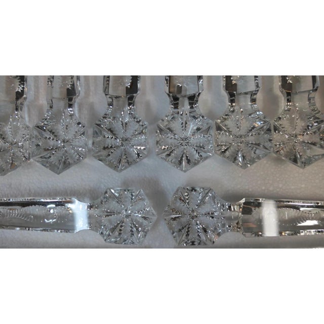 Glass Late 19th Century Victorian Cut Glass Prisms, 10" - Set of 20 For Sale - Image 7 of 9