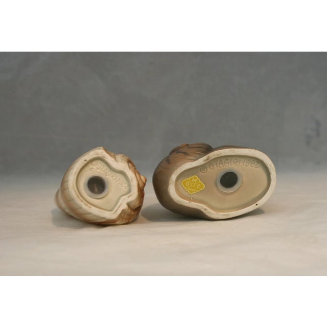 Brown Vintage 1982 Otagiri Japan Stoneware Seashell Salt & Pepper Shakers For Sale - Image 8 of 8
