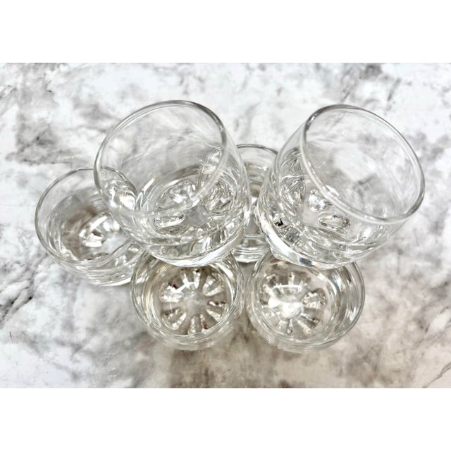 1990s Set of Six Barware Petite Vintage Shot Glasses For Sale - Image 5 of 10