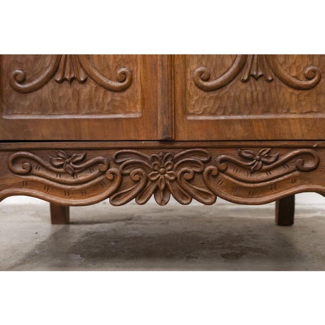 Vintage Buffet in Fir and Walnut, 1960s For Sale - Image 3 of 18