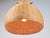 Brown Scandinavian Wicker Rattan and Pine Hanging Lamp, 1960s For Sale - Image 8 of 9