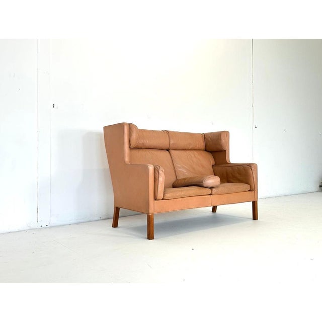 Mid-Century Modern Leather 2292 Coupe Sofa by Børge Mogensen for Fredericia, 1960s For Sale - Image 3 of 16