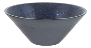 Conical Stoneware Bowl with Dark Blue Glaze by Ingrid Atterberg for Upsala-Ekeby, 1960s