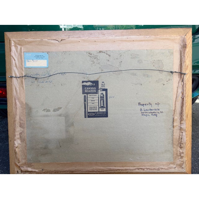 Mid-Century Napa Valley Landscape Oil Painting by Jean Hill – Wooden Valley Creek, 22x30 For Sale In San Francisco - Image 6 of 7