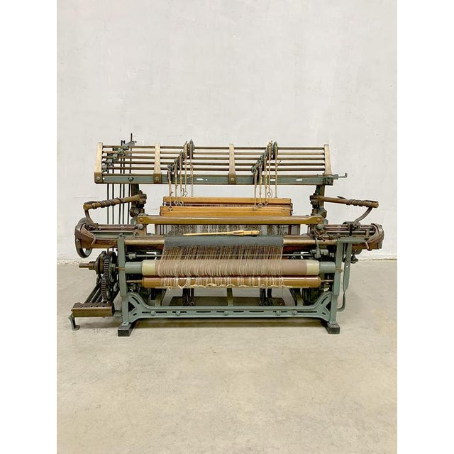 Antique Weaving Loom in Metal and Wood For Sale - Image 5 of 7