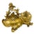 Austro-German Rococo Revival Brass Inkwell With Cherub - Marked Geschützt For Sale