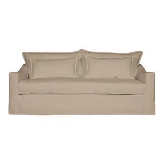 Moss Home Darcy Sofa 96", Safari Flax For Sale