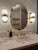 Curvy Brass Oval Mirror For Sale - Image 9 of 9