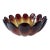 Mid 20th Century Amber Art Glass, Lotus Bowl by Indiana Glass For Sale