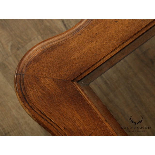 Ethan Allen Country French Solid Maple Square Glass Top Coffee Table Chairish