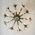 Swedish 1960s 10 Light Brass + Crystal Large Chandelier For Sale - Image 9 of 12