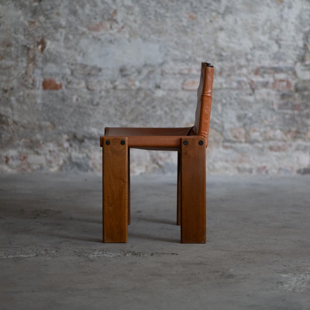 Monk Chairs by Afra & Tobia Scarpa, 1973, Set of 4 For Sale - Image 9 of 13