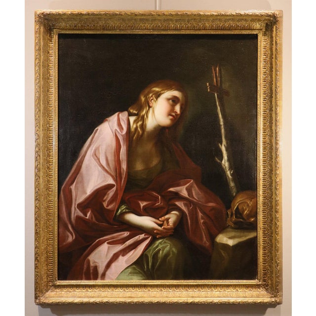 Penitent Magdalene - Workshop of Guido Reni (Bologna, 1575 – Bologna, 1642) Oil on canvas 112 x 89 cm. Framed 130 x 108...