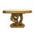 Roccoco Style Carved Giltwood Pedestal Side Tables with White Marble Tops - A Pair For Sale - Image 9 of 12