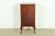 A gorgeous antique Victorian or Queen Anne music cabinet or record cabinet USA, Circa 1900 Carved mahogany, with satinwood...