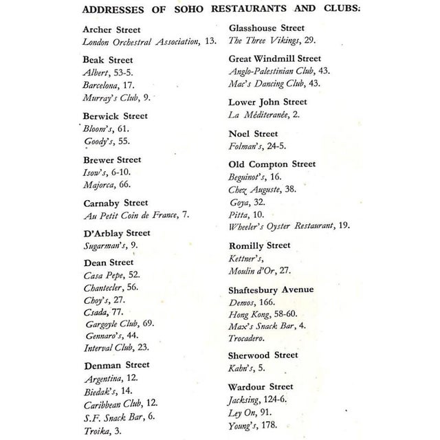 White "An Indiscreet Guide to Soho" Book 1953 Jackson, Stanley For Sale - Image 8 of 10