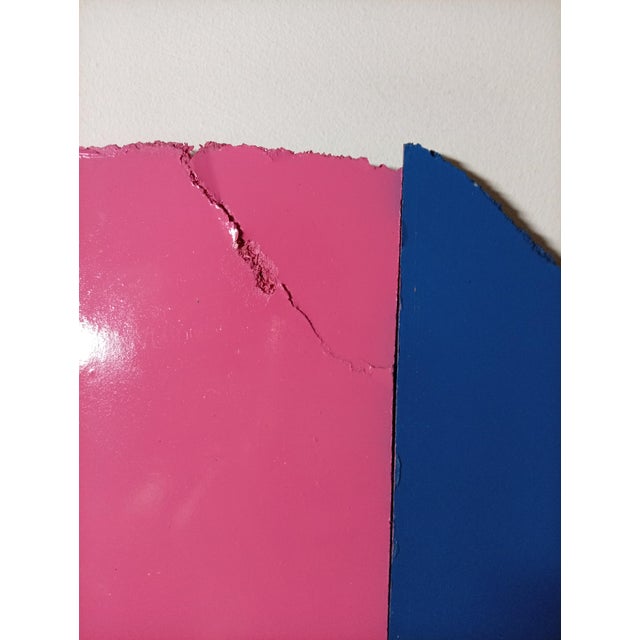 Wood Contemporary Abstract Aerosol on Assembled Masonite (Isorel) "Untitled 136" by Andre Debono For Sale - Image 7 of 8