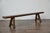 American Rustic American Pine Bench with A-Frame Base, Long 20th-Century Design For Sale - Image 3 of 9