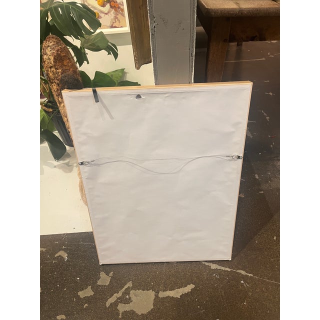 Vintage Abstract Painting Acrylic on Paper For Sale In Houston - Image 6 of 6