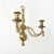 Hollywood Regency Pair of Hollywood Regency Brass Rope & Tassel Wall Sconces | Double Taper Wall Candle Holders For Sale - Image 3 of 15