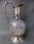 Silver and Crystal Ewer Jug For Sale - Image 3 of 8