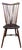 Vintage Art& Craft Style Spindle Brace Back Side Chair by Sikes Company For Sale