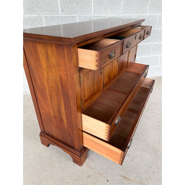 Wood Craftique Mahogany Federal Style 54" Sideboard-Buffet For Sale - Image 7 of 17