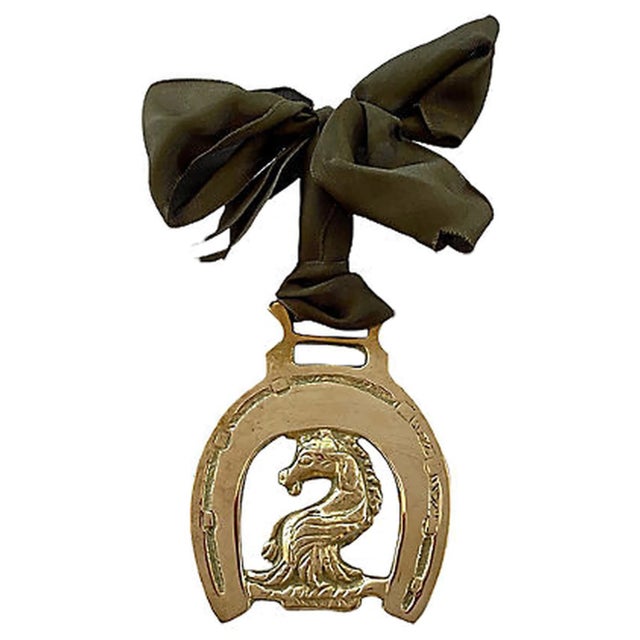 English 19th-C. English Horse Brass Ornament For Sale - Image 3 of 3