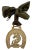 English 19th-C. English Horse Brass Ornament For Sale - Image 3 of 3