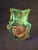 Rare Stevens & Williams Manganese Uranium Glass Bud Vase Applied Rose and Rigaree Feet C 1880 For Sale - Image 18 of 18