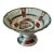 Vintage Shofu China Occupied Japan Lattice Compote Pedestal Bowl Gold For Sale