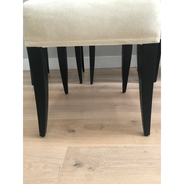 2010s Wittmann Hand-Stitched European Designed Ultra-Suede Dining Room Chairs Set of 6 For Sale - Image 5 of 12