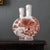Porcelain Double Moon Flask Vase With Red Hand Painted Country Scene For Sale - Image 9 of 18