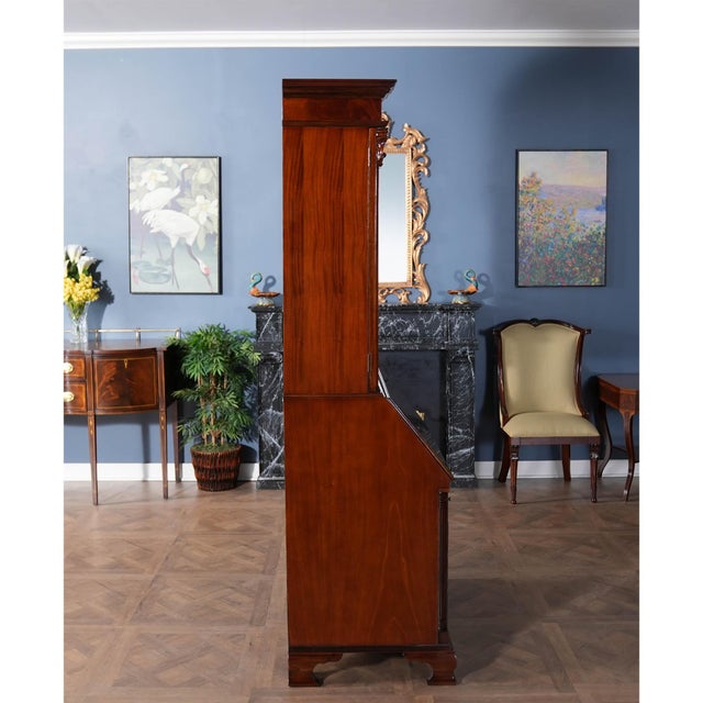Niagara Furniture Large Mahogany Secretary Desk For Sale - Image 12 of 13