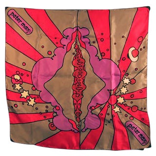 Peter Max Untitled Galaxy Silk Scarf For Sale