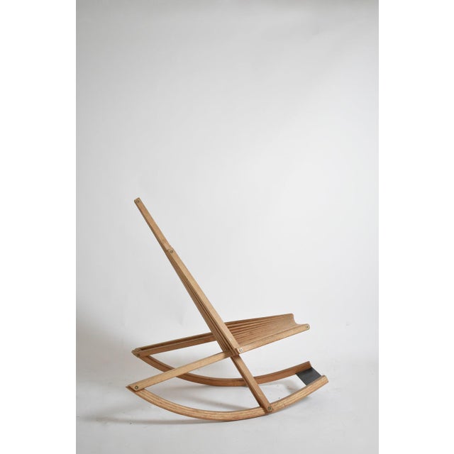 Vintage Wooden Rocking Chair, 1980s For Sale - Image 3 of 5