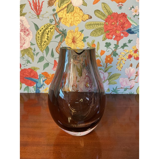 Contemporary Mid 20th Century Kosta Boda Vase For Sale - Image 3 of 4