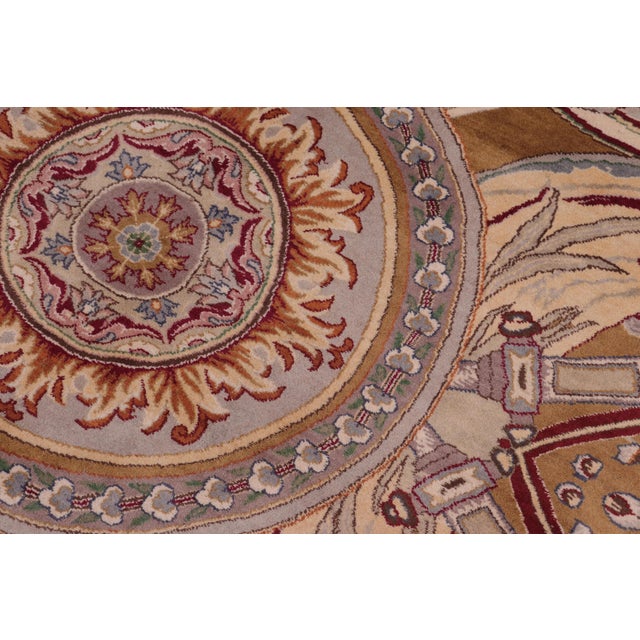 Art Nouveau Firdous Pak-Persian Brown/Brown Wool Rug - 9'1'' X 12'2'' For Sale - Image 4 of 8