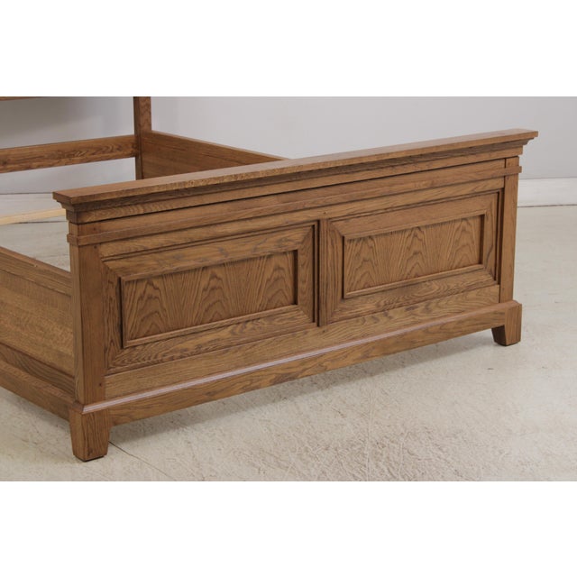 Wood Stickley Arts & Crafts Queen Size Panel Bed For Sale - Image 7 of 18